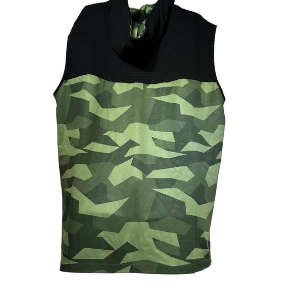 MSX By Michael Strahan Sleeveless Hoodie Sweater Camo Green Size 2XLT - Picture 2 of 8